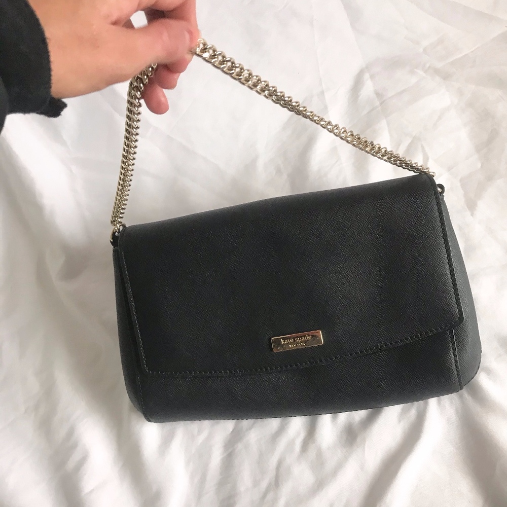 SOLD ** Kate Spade Purse Black Leather Mini Bag